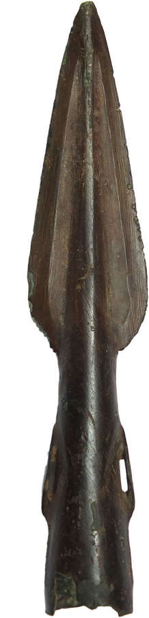 A British Middle Bronze Age socketed and side-looped bronze spearhead