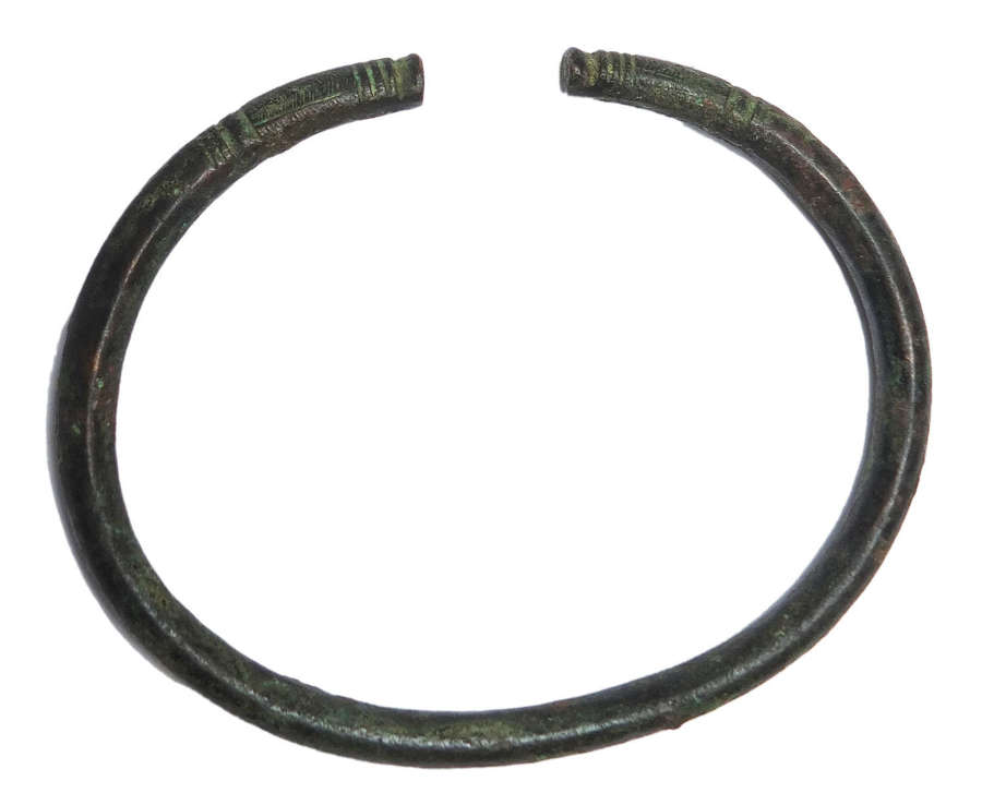 A large Near Eastern cast bronze anklet, c. 10th-8th Century B.C.