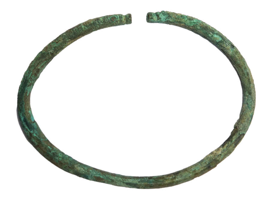 A Near Eastern cast bronze anklet, c. 10th-8th Century B.C.