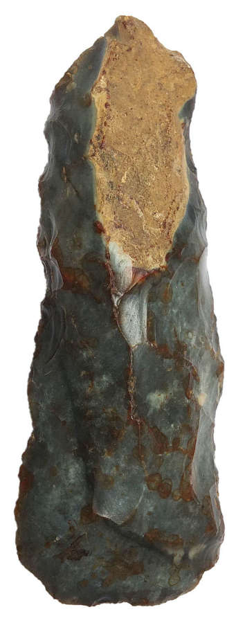 A Mesolithic grey flint tranchet axe, c. 10000-4000 B.C.