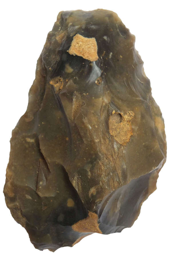 A Lower Palaeolithic flint cleaver from Twydall, Medway Estuary, Kent